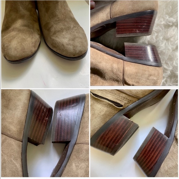 Sam Edelman Tan Putty Suede Ankle Bootie - Picture 6 of 7